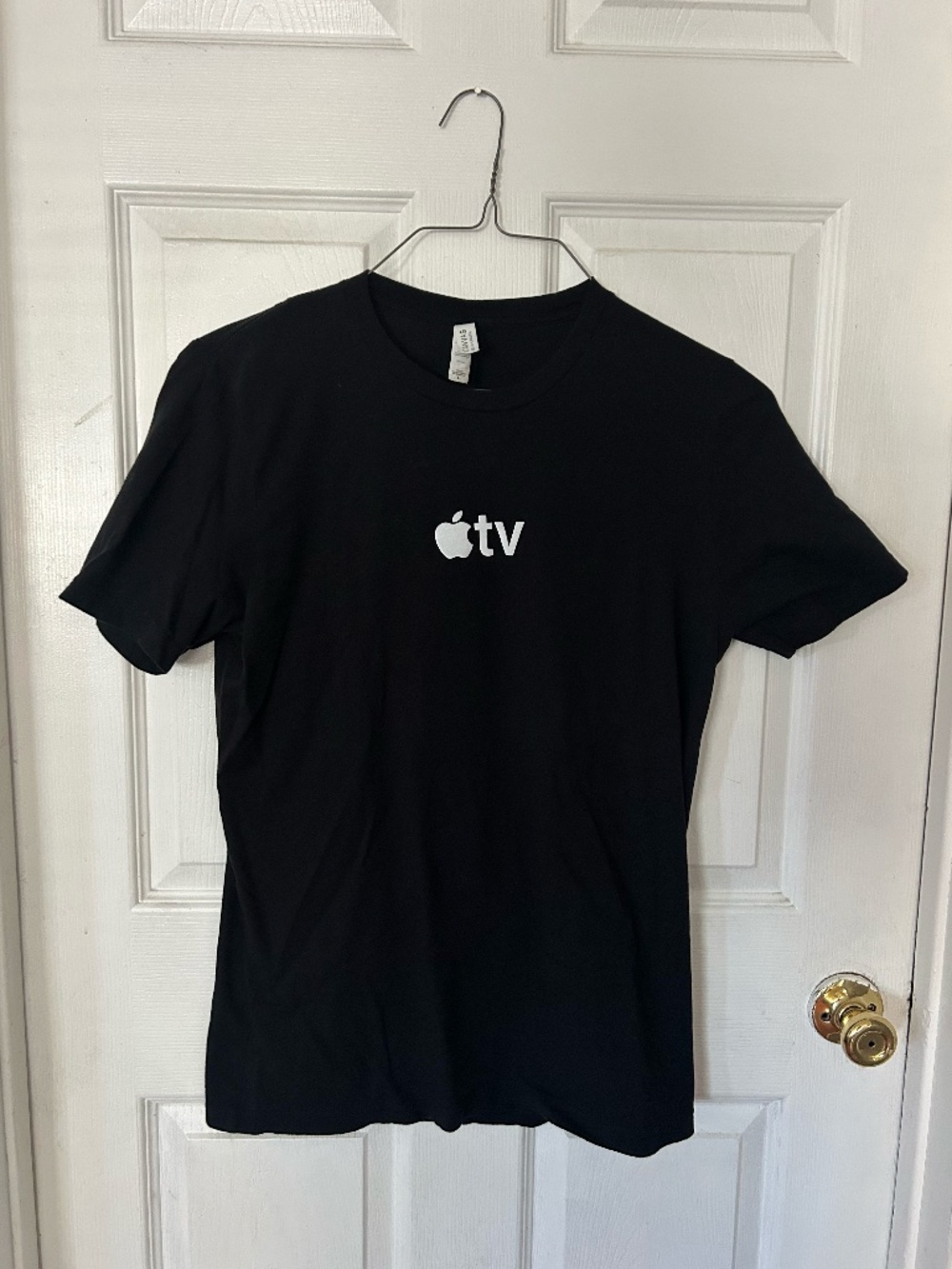 Apple TV Logo T-Shirt Black Bella Canvas Size Large